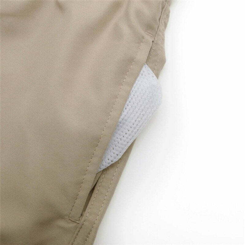 swim shorts khaki pocket stitching